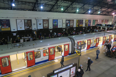 Unidentified people waiting for the train at Bangkok Central Station.の写真素材