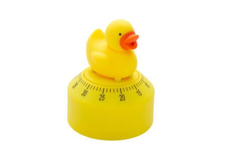 Duck toy timerの写真素材