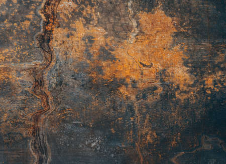 Rusty old corroded bronze textureの写真素材