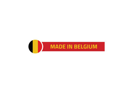 Belgium flag made in vector illustrationのイラスト素材