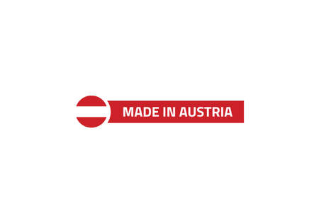 Austria flag made in vector illustrationのイラスト素材