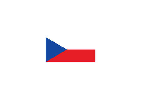 Czech Republic flag national vector illustrationのイラスト素材