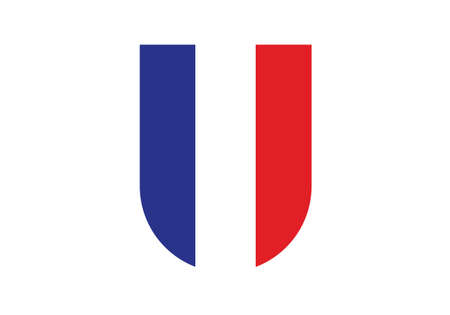 France flag shield vector illustrationのイラスト素材