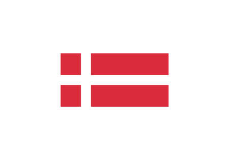 Denmark flag national vector illustrationのイラスト素材