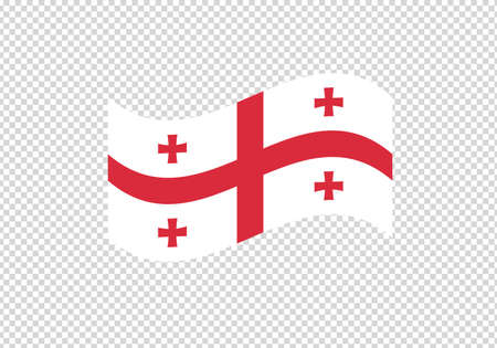 Georgia flag waving vector illustrationのイラスト素材