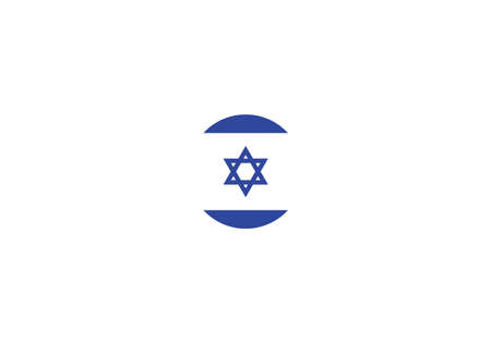 Israel flag circle vector illustrationのイラスト素材