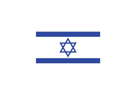 Israel flag national vector illustrationのイラスト素材