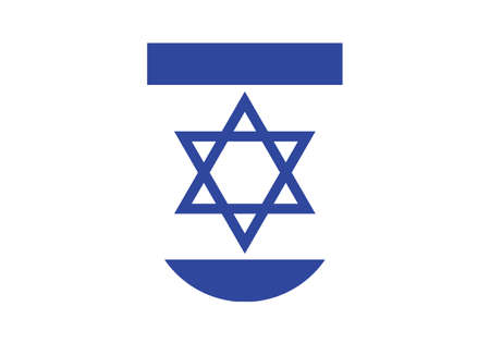Israel flag shield vector illustrationのイラスト素材