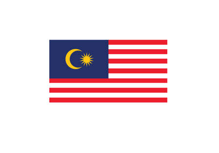 Malaysia flag national vector illustrationのイラスト素材