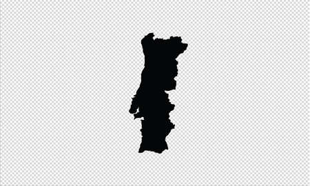 Portugal map vector illustrationのイラスト素材