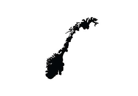 Norway map vector illustrationのイラスト素材