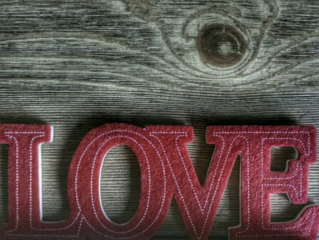 Love with vintage wood backgroundの素材