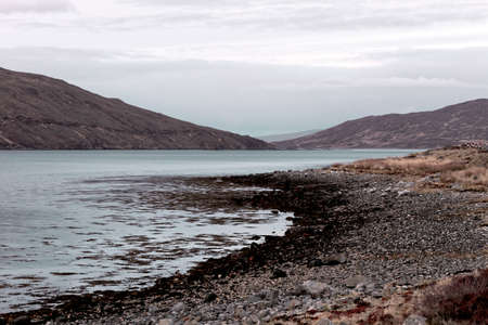 Landscape image looking towards Scalpay from Isle of Skye, Scotland.