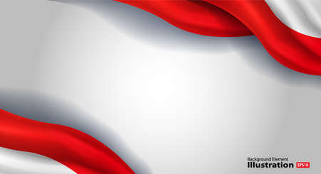 Banner Element Background Flag. Illustration on Vector.のイラスト素材