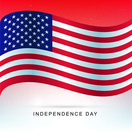 United States Independence day Anniversary. Illustration Design Template Vectorのイラスト素材