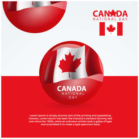 canada national day. flyer designのイラスト素材