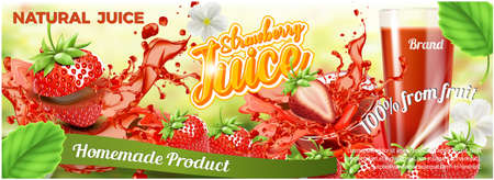 Strawberry product packaging labels. poster, brochure, food product designのイラスト素材