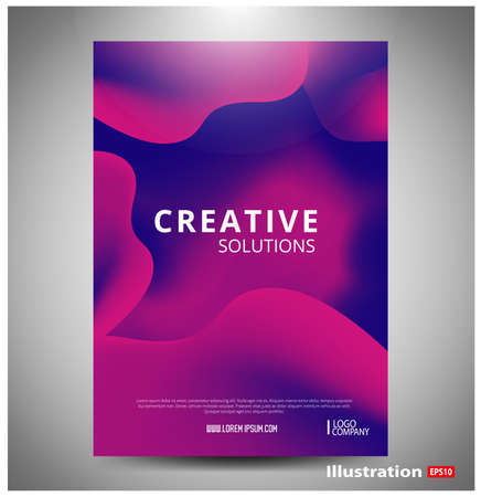 Poster design. Abstract, with colorful background.のイラスト素材
