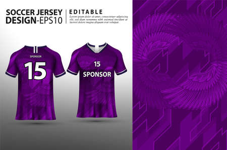 Soccer jersey template sport t shirt designのイラスト素材