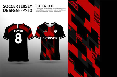 Soccer jersey template sport t shirt designのイラスト素材