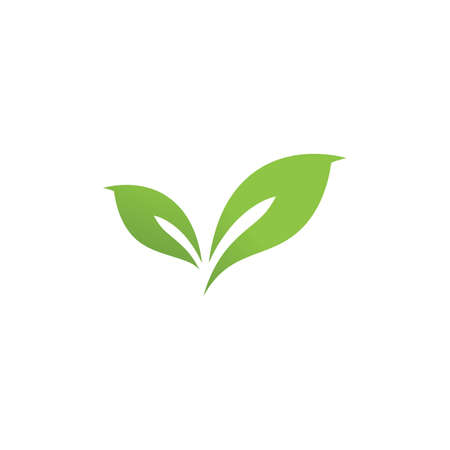Green leaf logo vector  natural icon