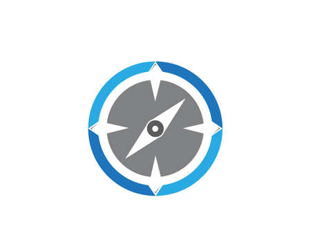 Compass logo vector iconのイラスト素材
