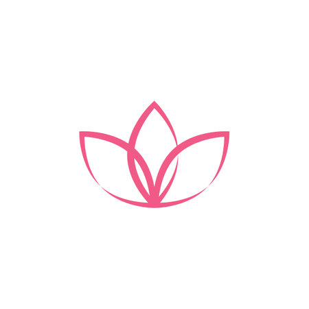 Lotus flower vector logo templateのイラスト素材