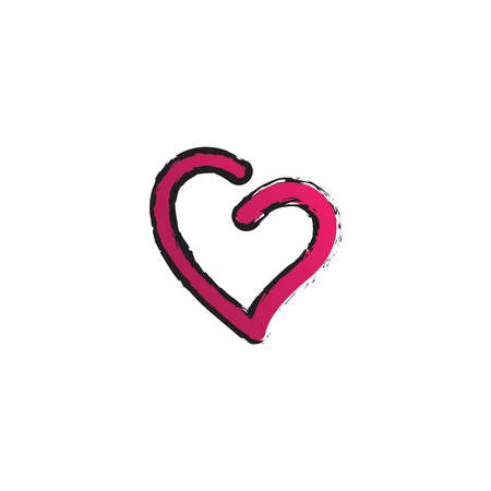 Love Logo Vector icon illustration designTemplateのイラスト素材