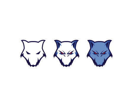 Wolf Logo Templateのイラスト素材