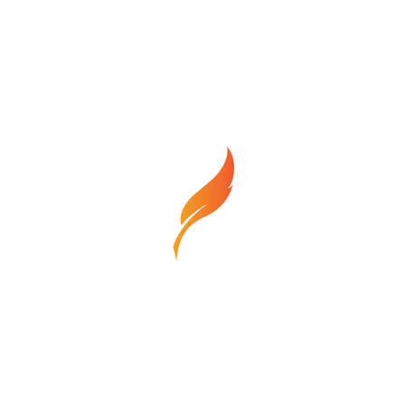 feather logo template vector icon designのイラスト素材