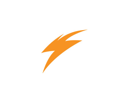 Lightning  and Thunder Logo tomplateのイラスト素材