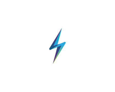 Lightning bolt vector signs, icons isolated over whiteのイラスト素材