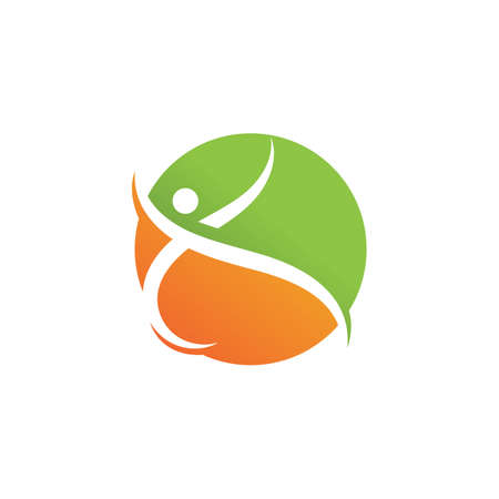 people Healthy Life Logo template vector iconのイラスト素材