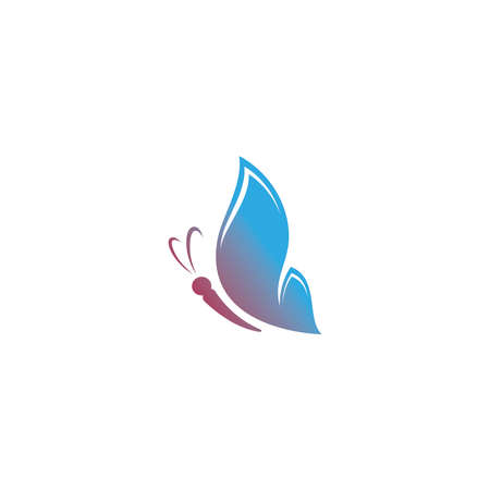 Beauty Butterfly Logo Template Vector icon designのイラスト素材