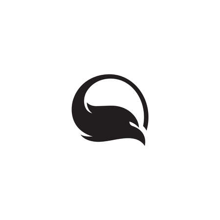 Falcon Eagle Bird Logo Template vector iconのイラスト素材