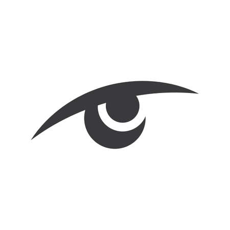 Eye care vector logo design, icon templateのイラスト素材
