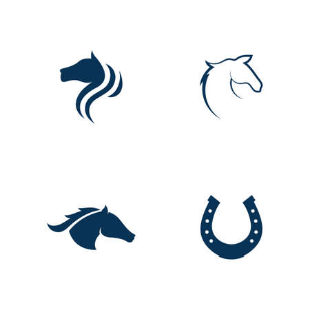 Horse Logo Template Vector illustration designのイラスト素材
