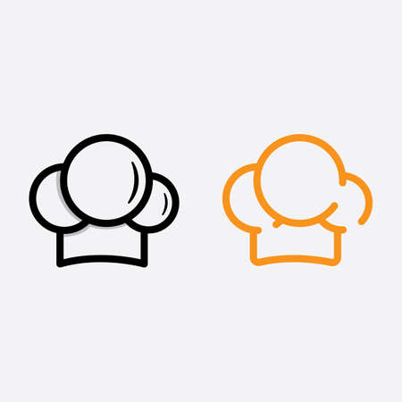 Chef hat logo vector illustration designのイラスト素材