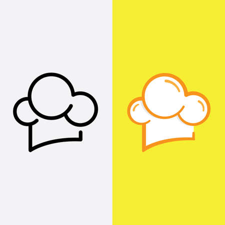 Chef hat logo vector illustration designのイラスト素材