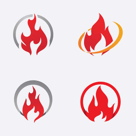 Fire flame vector illustration designのイラスト素材