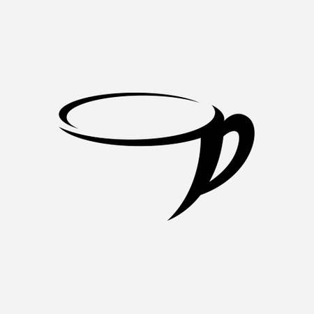 Coffee cup Logo  coffee shop vector icon designのイラスト素材