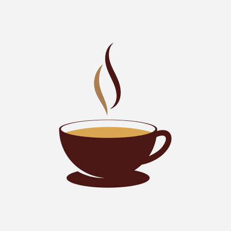 Coffee cup Logo  coffee shop vector icon designのイラスト素材