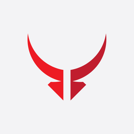Bull Taurus Logo Template vector icon illustration