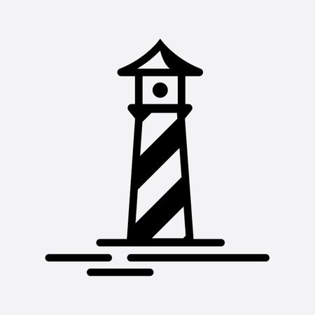 Light House Logo vector Templateのイラスト素材