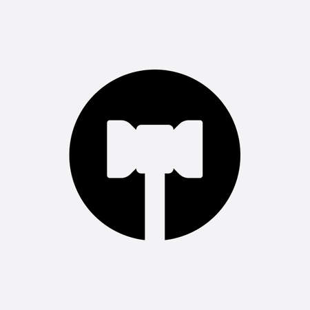 Hammer logo  vector illustration designのイラスト素材