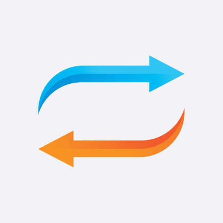 Arrow Logo Template Illustration Design Vectorのイラスト素材