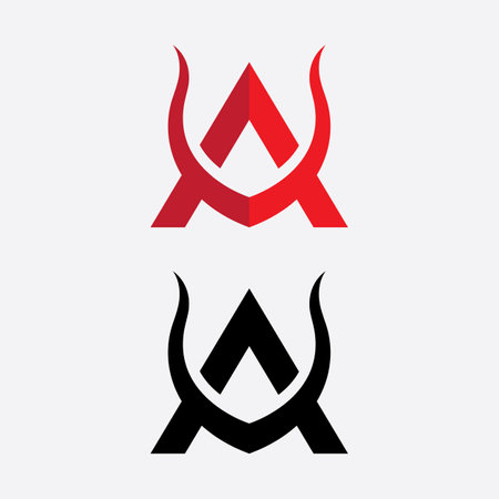 A Letter Logo Business icon Template Vector designのイラスト素材