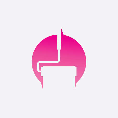 Paint logo business vector iconのイラスト素材