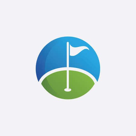 Golf  vector icon stock illustrationのイラスト素材