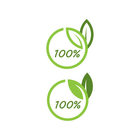 green leaf nature element ecology vector designのイラスト素材